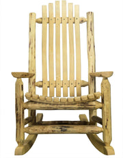 Montana Woodworks Montana Collection Adult Log Rocker - Exterior Finish-Rustic Furniture Marketplace