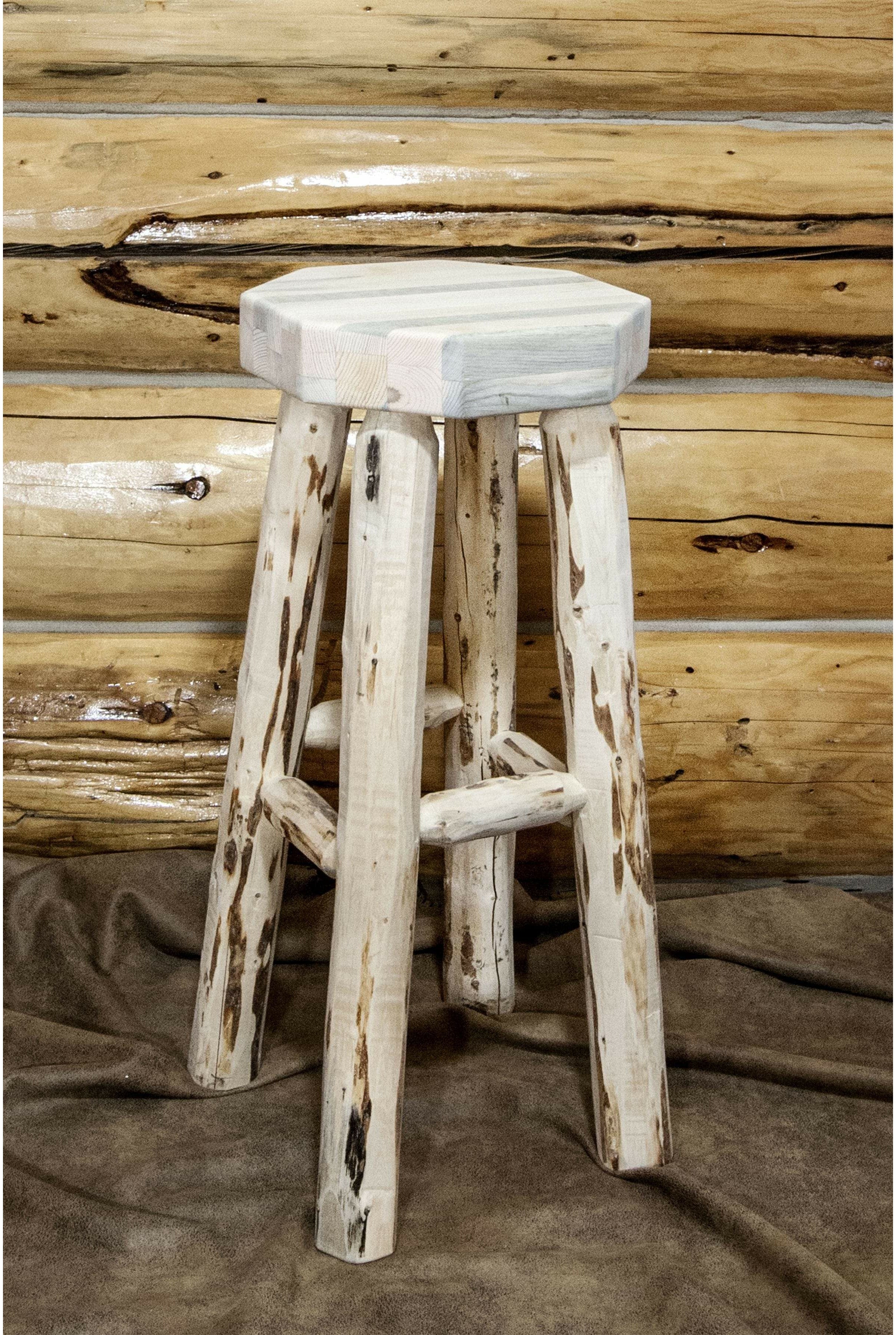 Montana Woodworks Montana Collection Backless Barstool-Rustic Furniture Marketplace