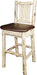 Montana Woodworks Montana Collection Barstool with Back and Upholstered Seat-Rustic Furniture Marketplace