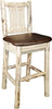 Montana Woodworks Montana Collection Barstool with Back and Upholstered Seat-Rustic Furniture Marketplace