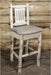 Montana Woodworks Montana Collection Barstool with Back and Upholstered Seat-Rustic Furniture Marketplace