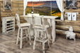 Montana Woodworks Montana Collection Barstool with Back & Swivel-Rustic Furniture Marketplace