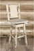 Montana Woodworks Montana Collection Barstool with Back & Swivel and Laser Engraved Design - Ready to Finish-Rustic Furniture Marketplace