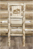 Montana Woodworks Montana Collection Barstool with Laser Engraved Design - Clear Lacquer Finish-Rustic Furniture Marketplace