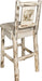 Montana Woodworks Montana Collection Barstool with Laser Engraved Design - Clear Lacquer Finish-Rustic Furniture Marketplace