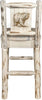 Montana Woodworks Montana Collection Barstool with Laser Engraved Design - Clear Lacquer Finish-Rustic Furniture Marketplace