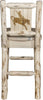 Montana Woodworks Montana Collection Barstool with Laser Engraved Design - Clear Lacquer Finish-Rustic Furniture Marketplace