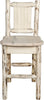 Montana Woodworks Montana Collection Barstool with Laser Engraved Design - Clear Lacquer Finish-Rustic Furniture Marketplace