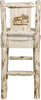 Montana Woodworks Montana Collection Barstool with Laser Engraved Moose Design - Ready to Finish-Rustic Furniture Marketplace