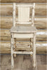 Montana Woodworks Montana Collection Barstool with Laser Engraved Moose Design - Ready to Finish-Rustic Furniture Marketplace