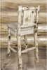 Montana Woodworks Montana Collection Barstool with Laser Engraved Moose Design - Ready to Finish-Rustic Furniture Marketplace