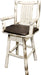 Montana Woodworks Montana Collection Captain's Barstool with Back/Swivel/Upholstered Seat-Rustic Furniture Marketplace