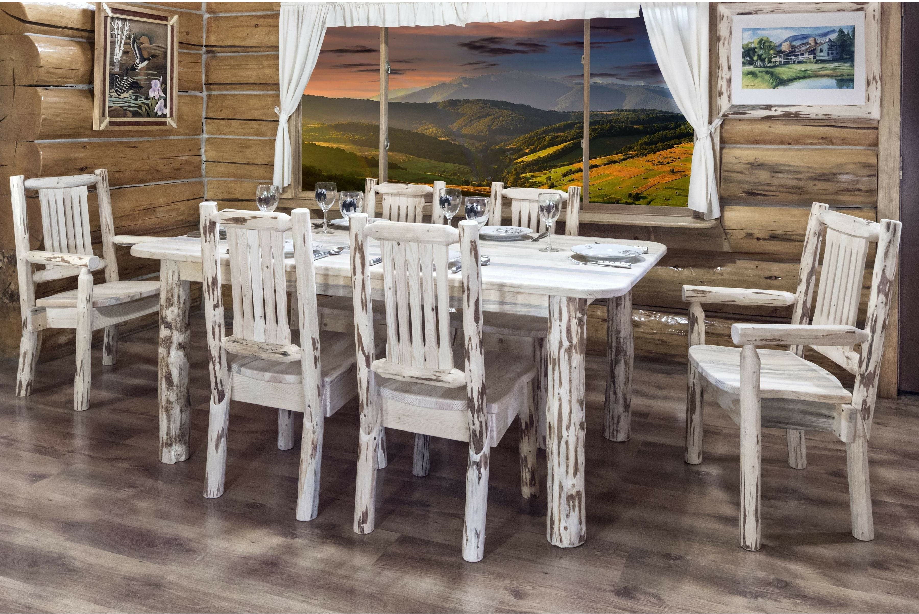 Dining table captain discount chairs