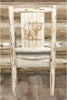 Montana Woodworks Montana Collection Captain's Chair with Laser Engraved Design - Ready to Finish-Rustic Furniture Marketplace