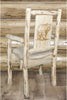 Montana Woodworks Montana Collection Captain's Chair with Laser Engraved Design - Ready to Finish-Rustic Furniture Marketplace