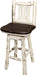 Montana Woodworks Montana Collection Counter Height Barstool with Back & Swivel-Rustic Furniture Marketplace