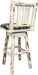 Montana Woodworks Montana Collection Counter Height Barstool with Back & Swivel-Rustic Furniture Marketplace