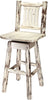 Montana Woodworks Montana Collection Counter Height Barstool with Back & Swivel-Rustic Furniture Marketplace