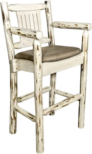 Montana Woodworks Montana Collection Counter Height Captain's Barstool-Rustic Furniture Marketplace
