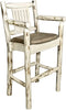 Montana Woodworks Montana Collection Counter Height Captain's Barstool-Rustic Furniture Marketplace