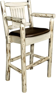 Montana Woodworks Montana Collection Counter Height Captain's Barstool-Rustic Furniture Marketplace