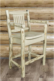 Montana Woodworks Montana Collection Counter Height Captain's Barstool-Rustic Furniture Marketplace