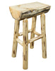 Montana Woodworks Montana Collection Counter Height Half Log Barstool-Rustic Furniture Marketplace