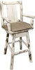 Montana Woodworks Montana Collection Counter Height Swivel Captain's Barstool-Rustic Furniture Marketplace