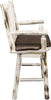 Montana Woodworks Montana Collection Counter Height Swivel Captain's Barstool-Rustic Furniture Marketplace