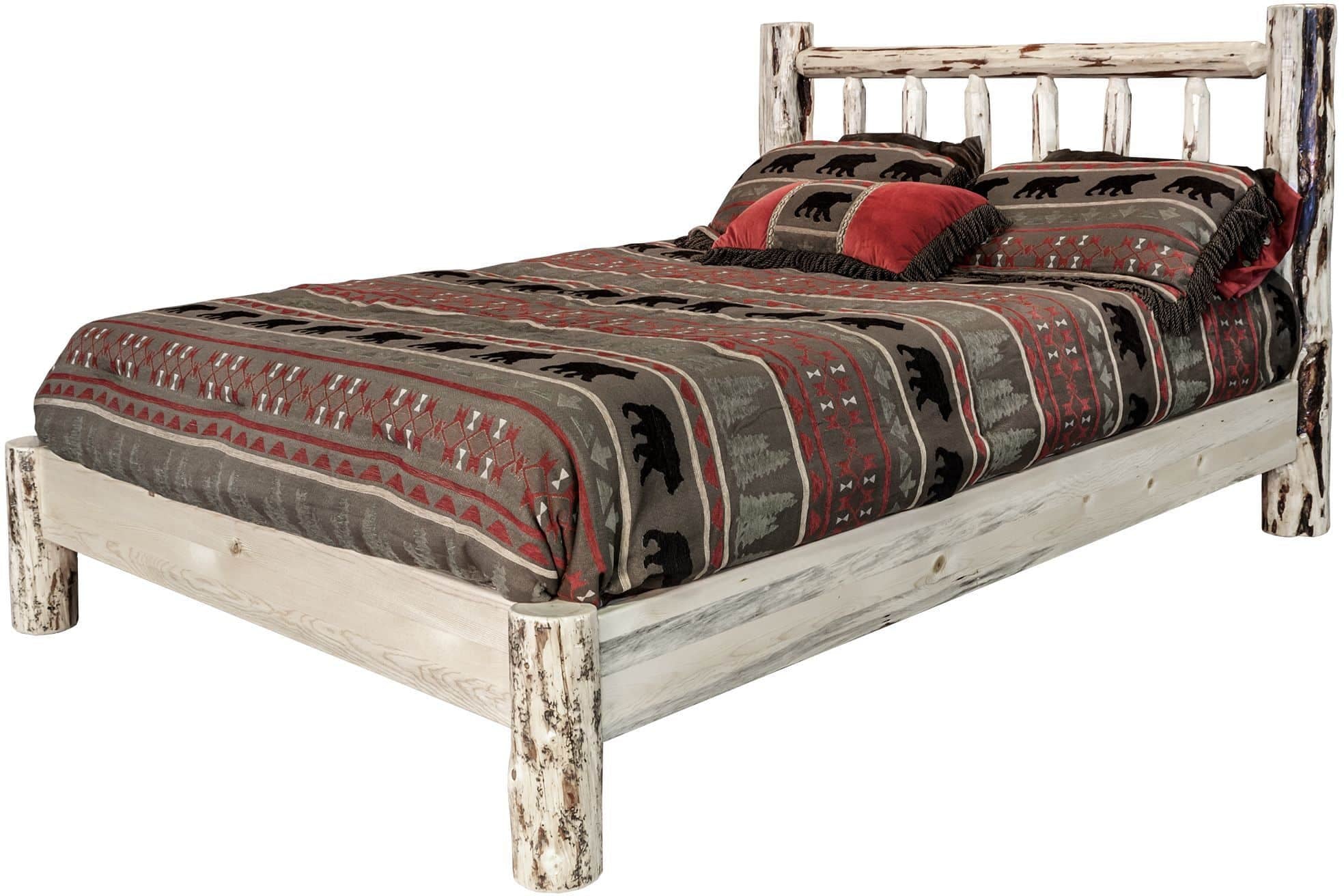Montana Woodworks Montana Collection Full Platform Bed-Rustic Furniture Marketplace