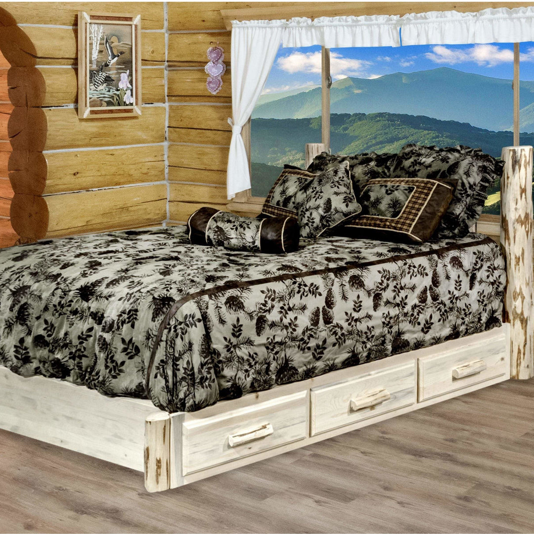 Montana Woodworks Montana Collection Full Storage Platform Bed-Rustic Furniture Marketplace