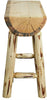 Montana Woodworks Montana Collection Half Log Barstool-Rustic Furniture Marketplace