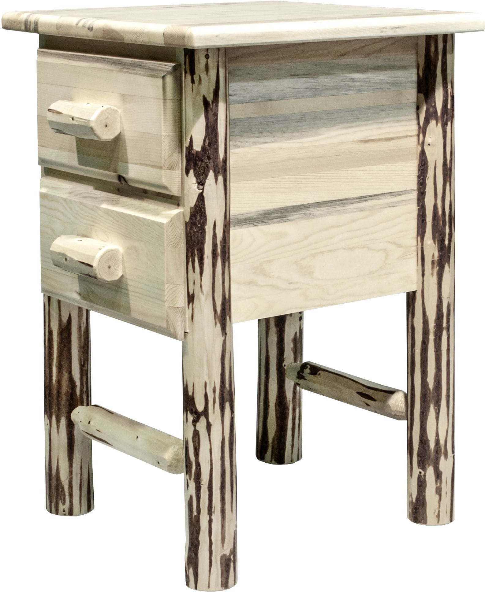 Montana Woodworks Montana Collection Nightstand with 2 Drawers-Rustic Furniture Marketplace