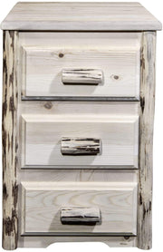 Montana Woodworks Montana Collection Nightstand with 3 Drawers-Rustic Furniture Marketplace
