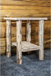 Montana Woodworks Montana Collection Nightstand with Shelf-Rustic Furniture Marketplace