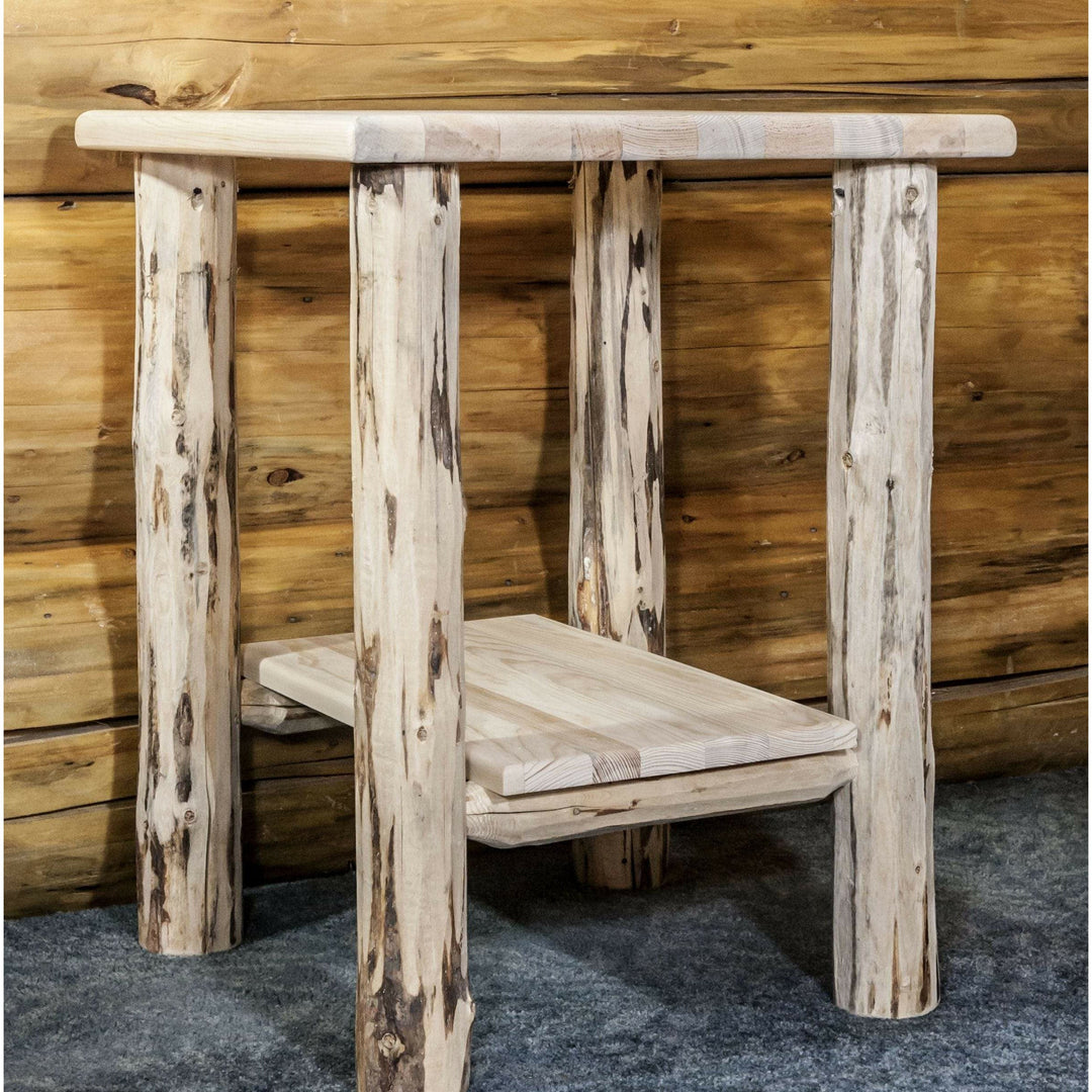 Montana Woodworks Montana Collection Nightstand with Shelf-Rustic Furniture Marketplace
