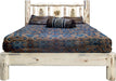 Montana Woodworks Montana Collection Queen Platform Bed with Laser Engraved Design - Ready to Finish-Rustic Furniture Marketplace