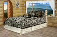 Montana Woodworks Montana Collection Queen Storage Platform Bed-Rustic Furniture Marketplace