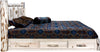 Montana Woodworks Montana Collection Queen Storage Platform Bed with Laser Engraved Design - Clear Lacquer Finish-Rustic Furniture Marketplace