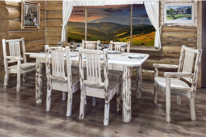 Montana Woodworks Montana Collection Side Chair with Ergonomic Wooden Seat-Rustic Furniture Marketplace