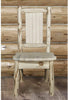 Montana Woodworks Montana Collection Side Chair with Laser Engraved Design - Clear Lacquer Finish-Rustic Furniture Marketplace