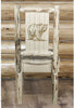Montana Woodworks Montana Collection Side Chair with Laser Engraved Design - Clear Lacquer Finish-Rustic Furniture Marketplace