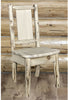 Montana Woodworks Montana Collection Side Chair with Laser Engraved Design - Ready to Finish-Rustic Furniture Marketplace