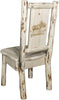 Montana Woodworks Montana Collection Side Chair with Laser Engraved Design - Ready to Finish-Rustic Furniture Marketplace