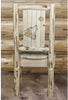 Montana Woodworks Montana Collection Side Chair with Laser Engraved Design - Ready to Finish-Rustic Furniture Marketplace