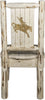 Montana Woodworks Montana Collection Side Chair with Laser Engraved Design - Ready to Finish-Rustic Furniture Marketplace
