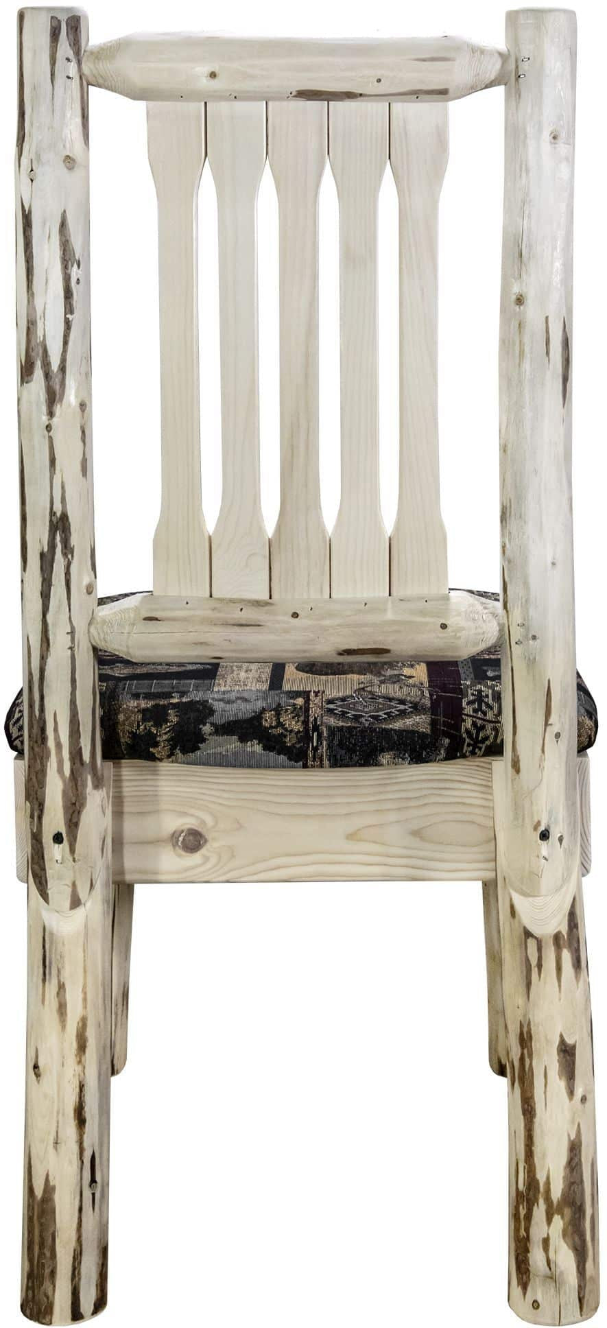 Montana Woodworks Montana Collection Side Chair with Upholstered Seat-Rustic Furniture Marketplace