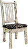 Montana Woodworks Montana Collection Side Chair with Upholstered Seat-Rustic Furniture Marketplace