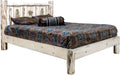 Montana Woodworks Montana Collection Twin Platform Bed with Laser Engraved Design - Ready to Finish-Rustic Furniture Marketplace