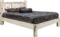 Montana Woodworks Montana Collection Twin Platform Bed with Laser Engraved Design - Ready to Finish-Rustic Furniture Marketplace